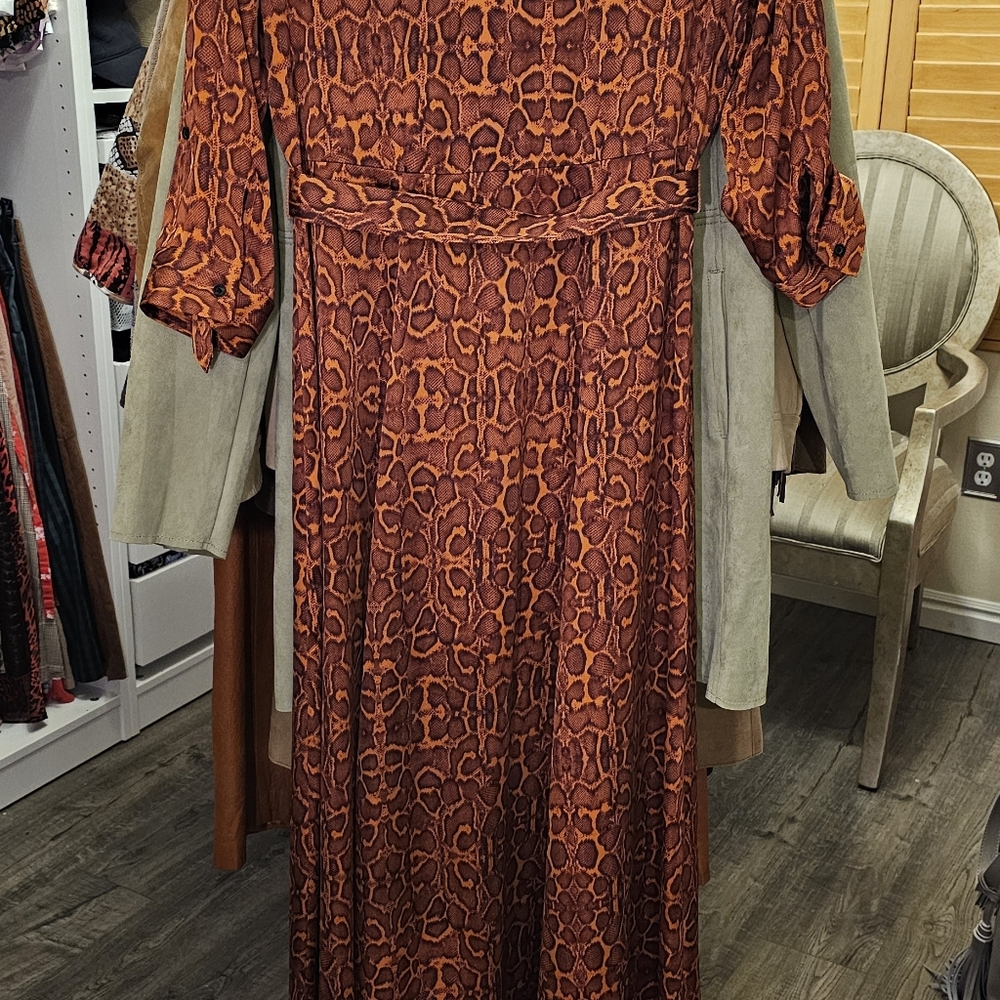 INC Python Printed Maxi Dress. Size 2. - image 6